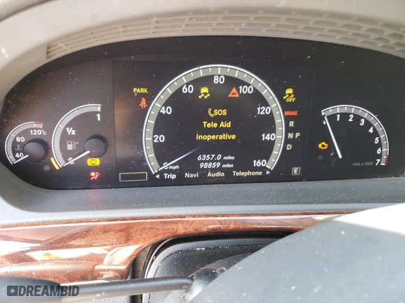 2011 Mercedes-Benz S-Class S 550 with VIN WDDNG8GB9BA362922, listed as a Copart auction lot 68064404 with 98,859 mi miles and Salvage Title. Bid and sale history available at carsss.com. Image 9.