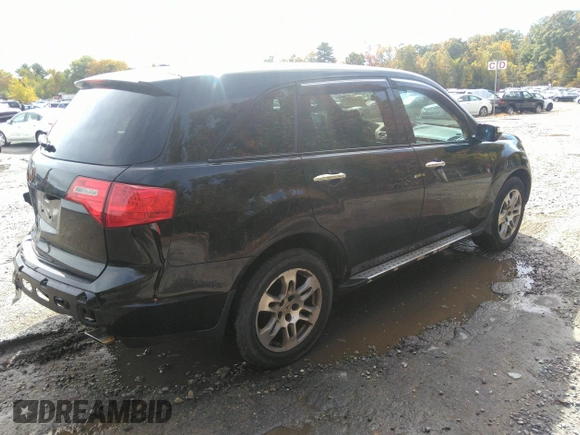 2007 Acura MDX Tech Pkg with VIN 2HNYD28337H500705, listed as a IAAI auction lot 34667469 with 199,266 mi miles. Bid and sale history available at carsss.com. Image 4.