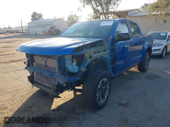2021 Chevrolet Colorado 4WD Z71 with VIN 1GCGTDEN6M1264115, listed as a IAAI auction lot 41667276 with 31,304 mi miles and . Bid and sale history available at DreamBid. Image 2.