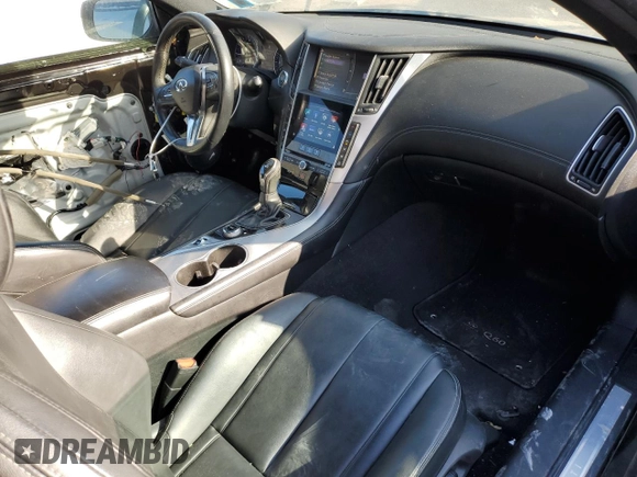 2017 Infiniti Q60 Premium with VIN JN1CV7EL4HM321038, listed as a Copart auction lot 88424225 with 101,233 mi miles and Salvage title. Bid and sale history available at DreamBid. Image 8.