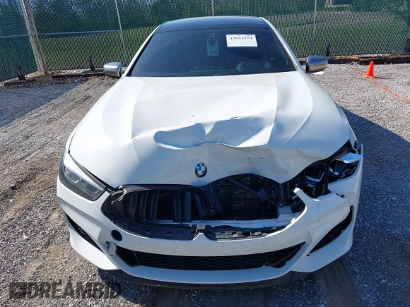 2022 BMW 8 Series M850i with VIN WBAGV8C09NCH15245, listed as a IAAI auction lot 42053154 with 26,384 mi miles and . Bid and sale history available at DreamBid. Image 12.