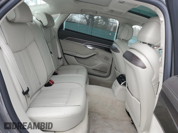 2020 Audi A8 L with VIN WAU8DAF84LN009010, listed as a Copart auction lot 87681185 with 24,874 mi miles and Salvage Title. Bid and sale history available at carsss.com. Image 10.