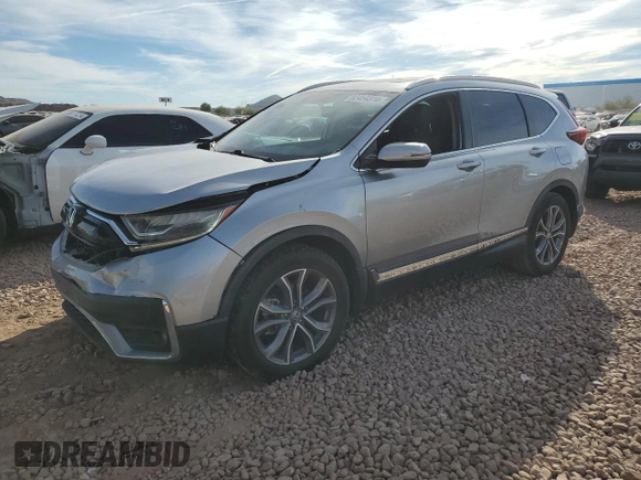 2020 Honda CR-V Touring with VIN 7FARW1H95LE008314, listed as a Copart auction lot 82454314 with 64,444 mi miles and Salvage Title. Bid and sale history available at carsss.com. Image 1.