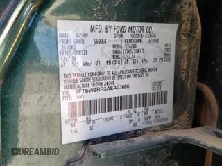 2010 Ford Super Duty F-250 SRW XL with VIN 1FTSW2BR3AEA03686, listed as a Copart auction lot 49464295 with 263,000 mi miles and Salvage Title. Bid and sale history available at carsss.com. Image 14.