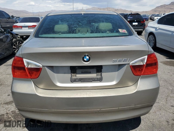 2007 BMW 3 Series 328i with VIN WBAVA33507KX74238, listed as a Copart auction lot 55160195 with Not provided miles and Salvage title. Bid and sale history available at DreamBid. Image 6.