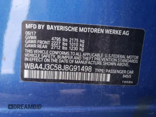 2018 BMW 4 Series 430i xDrive с VIN WBA4J3C58JBG91498, выставлен на аукционе Copart как лот 58909435 с пробегом 65 084 миль миль и Списание • Salvage title. История ставок и продаж доступна на DreamBid. Изображение 12.