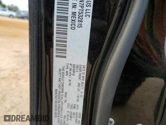 2023 Jeep Compass Latitude with VIN 3C4NJDBN7PT532815, listed as a Copart auction lot 67113824 with Not Provided miles and Salvage Title. Bid and sale history available at DreamBid. Image 13.