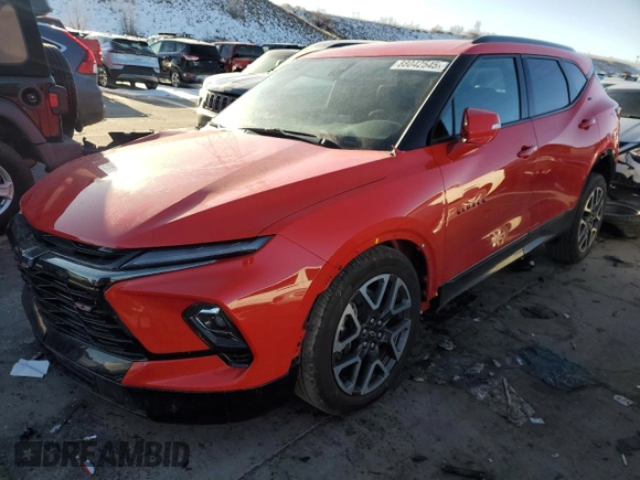 2024 Chevrolet Blazer RS with VIN 3GNKBKRS2RS125968, listed as a Copart auction lot 88042545 with 4,584 mi miles and Salvage title. Bid and sale history available at DreamBid. Image 1.