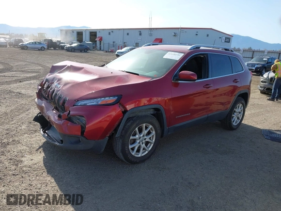 2016 Jeep Cherokee Latitude with VIN 1C4PJMCS8GW250318, listed as a IAAI auction lot 42126241 with 105,028 mi miles. Bid and sale history available at carsss.com. Image 2.