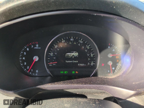 2019 Kia Sorento EX Sport с VIN 5XYPH4A5XKG601471, выставлен на аукционе Copart как лот 49801835 с пробегом 67 833 миль миль и Списание • Salvage title. История ставок и продаж доступна на DreamBid. Изображение 9.