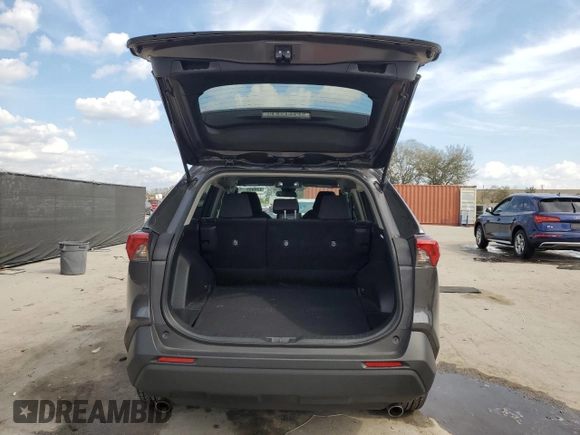 2021 Toyota RAV4 LE with VIN 2T3H1RFV1MC155845, listed as a Copart auction lot 43665575 with 61,082 mi miles and Salvage Title. Bid and sale history available at carsss.com. Image 6.