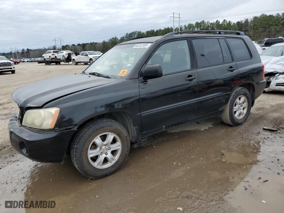 2002 Toyota Highlander with VIN JTEGF21A820060350, listed as a Copart auction lot 46342305 with 201,848 mi miles and Salvage Title. Bid and sale history available at carsss.com. Image 1.
