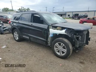 2023 Ford Explorer XLT with VIN 1FMSK8DH3PGA58229, listed as a Copart auction lot 58571525 with 64,536 mi miles and Salvage title. Bid and sale history available at DreamBid. Image 4.