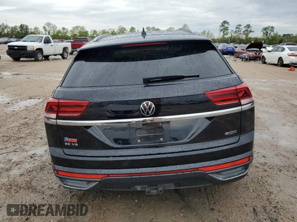 2022 Volkswagen Atlas SE with VIN 1V2KE2CA8NC228780, listed as a Copart auction lot 50834255 with 36,915 mi miles and Salvage title. Bid and sale history available at DreamBid. Image 6.