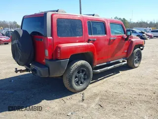 2007 Hummer H3 SUV with VIN 5GTDN13E578245431, listed as a IAAI auction lot 41651175 with 246,320 mi miles. Bid and sale history available at carsss.com. Image 4.