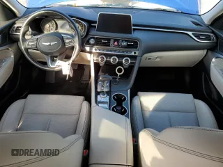 2019 Genesis G70 2.0T Advanced with VIN KMTG64LA5KU036272, listed as a Copart auction lot 77850624 with 0 mi miles and Salvage Title. Bid and sale history available at carsss.com. Image 8.