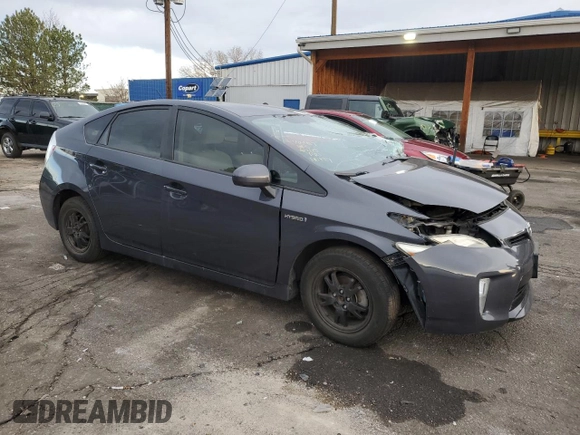 2012 Toyota Prius One with VIN JTDKN3DU1C5425677, listed as a Copart auction lot 52380585 with 0 mi miles and Salvage Title. Bid and sale history available at carsss.com. Image 4.