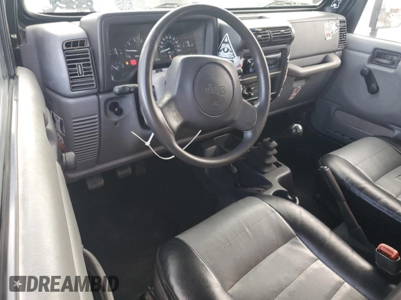 1998 Jeep Wrangler SE with VIN 1J4FY29P6WP705491, listed as a Copart auction lot 61873695 with 195,678 mi miles and Clean title. Bid and sale history available at DreamBid. Image 8.