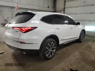 2023 Acura MDX w/Technology Package with VIN 5J8YE1H44PL021624, listed as a Copart auction lot 88245505 with 30,717 mi miles and Salvage Title. Bid and sale history available at carsss.com. Image 3.