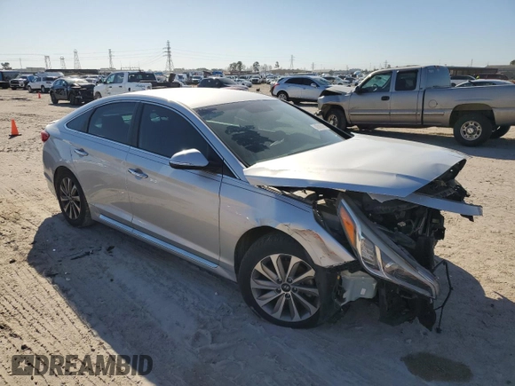 2015 Hyundai Sonata Limited with VIN 5NPE34AF6FH099331, listed as a Copart auction lot 45665955 with 93,913 mi miles and Salvage Title. Bid and sale history available at carsss.com. Image 4.