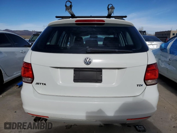 2012 Volkswagen Jetta SportWagen TDI w/Sunroof with VIN 3VWPL7AJXCM642035, listed as a Copart auction lot 48584605 with 0 mi miles and Non Repairable. Bid and sale history available at carsss.com. Image 6.