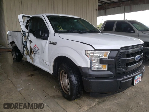 2015 Ford F-150 XL with VIN 1FTEX1C85FKF13167, listed as a Copart auction lot 34733242 with 132,096 mi miles and Salvage Title. Bid and sale history available at carsss.com. Image 1.