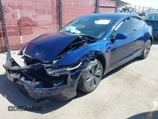 2024 Tesla Model 3 with VIN 5YJ3E1EA3RF758189, listed as a IAAI auction lot 41987653 with 9,423 mi miles. Bid and sale history available at carsss.com. Image 19.