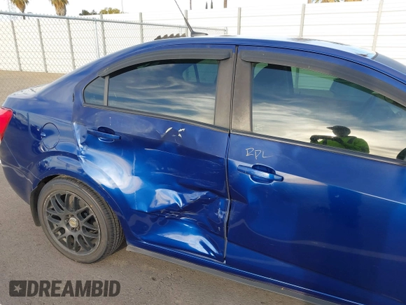2013 Chevrolet Sonic LT with VIN 1G1JC5SB2D4147595, listed as a IAAI auction lot 41643641 with 83,538 mi miles and . Bid and sale history available at DreamBid. Image 6.