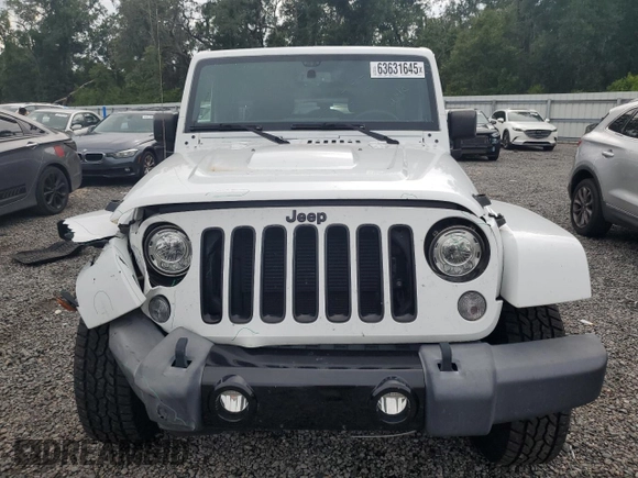 2018 Jeep Wrangler Unlimited Sahara with VIN 1C4BJWEG2JL851277, listed as a Copart auction lot 63631645 with 83,851 mi miles and Salvage title. Bid and sale history available at DreamBid. Image 5.