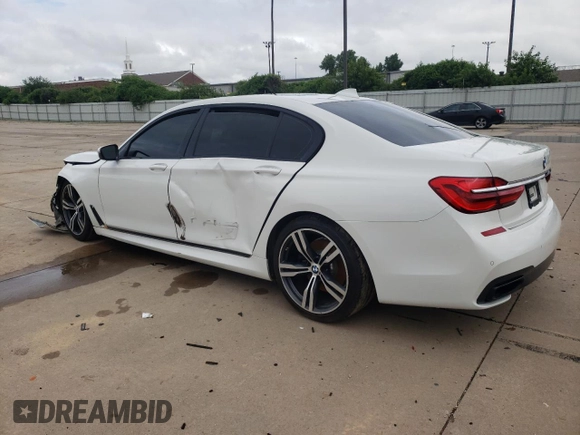 2016 BMW 7 Series 740i with VIN WBA7E2C53GG739056, listed as a Copart auction lot 59141613 with 0 mi miles. Bid and sale history available at carsss.com. Image 2.