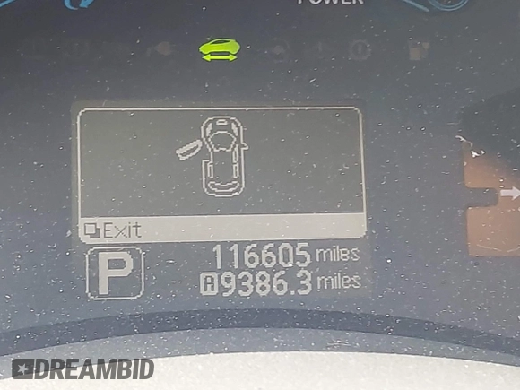 2012 Nissan LEAF SL with VIN JN1AZ0CP0CT018121, listed as a IAAI auction lot 42156923 with 116,605 mi miles. Bid and sale history available at carsss.com. Image 12.