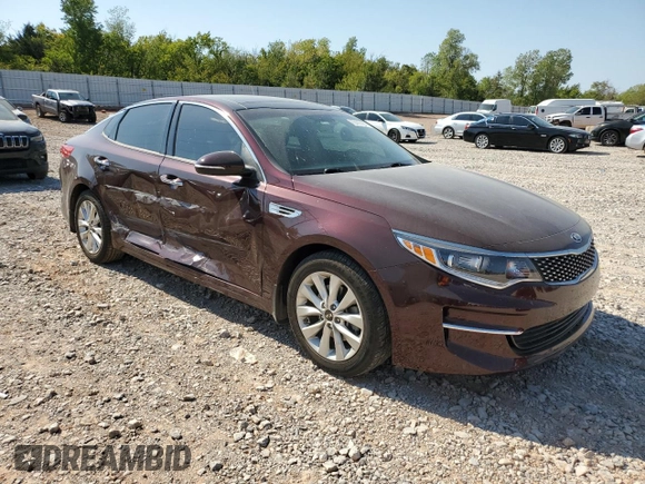 2018 Kia Optima EX with VIN 5XXGU4L33JG261171, listed as a Copart auction lot 75410104 with 66,357 mi miles and Salvage Title. Bid and sale history available at carsss.com. Image 4.