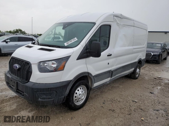 2024 Ford Transit с VIN 1FTBW2C88RKB57667, выставлен на аукционе Copart как лот 60799105 с пробегом 5 238 миль миль и Списание • Salvage title. История ставок и продаж доступна на DreamBid. Изображение 1.