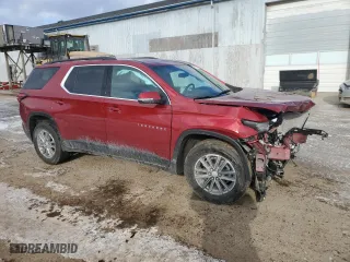 2022 Chevrolet Traverse LT Cloth with VIN 1GNEVGKW8NJ157091, listed as a Copart auction lot 89174845 with 34,154 mi miles and Non Repairable. Bid and sale history available at carsss.com. Image 4.