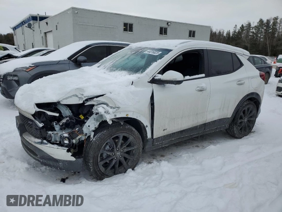 2025 Buick Encore GX Sport Touring with VIN KL4AMESL3SB100186, listed as a Copart auction lot 44016025 with 3,722 mi miles and Salvage title. Bid and sale history available at DreamBid. Image 1.