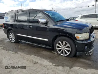 2009 Infiniti QX56 with VIN 5N3AA08DX9N901548, listed as a Copart auction lot 77952704 with 183,214 mi miles and Salvage Title. Bid and sale history available at carsss.com. Image 4.
