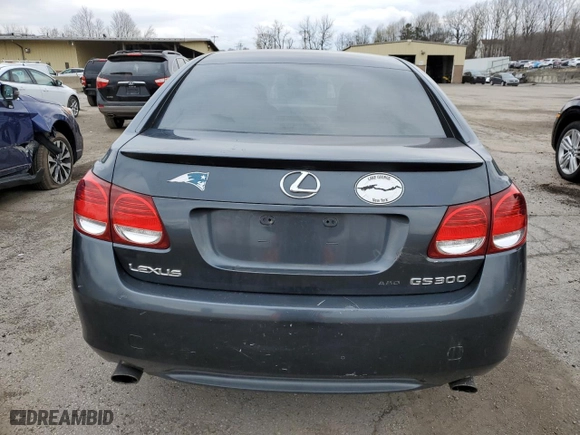 2006 Lexus GS 300 with VIN JTHCH96S660003611, listed as a Copart auction lot 52576795 with 175,555 mi miles and Salvage Title. Bid and sale history available at carsss.com. Image 6.
