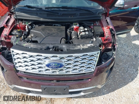 2018 Ford Explorer Platinum with VIN 1FM5K8HT7JGA52887, listed as a IAAI auction lot 40377025 with 92,577 mi miles. Bid and sale history available at carsss.com. Image 10.