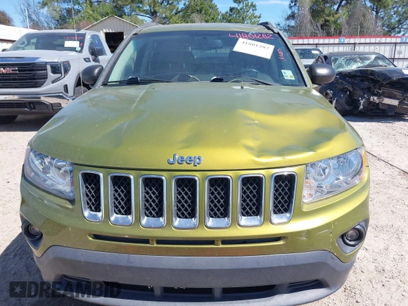 2012 Jeep Compass Latitude with VIN 1C4NJCEB9CD688401, listed as a IAAI auction lot 41801282 with 154,059 mi miles and . Bid and sale history available at carsss.com. Image 12.