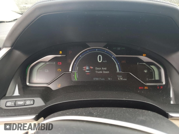 2018 Honda Clarity Plug-In Hybrid Touring with VIN JHMZC5F39JC012451, listed as a Copart auction lot 50747025 with 78,617 mi miles and Salvage Title. Bid and sale history available at carsss.com. Image 9.