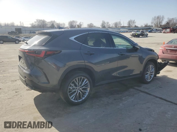 2025 Lexus NX 350h Premium z VIN 2T2GKCEZ8SC048481, wystawiony jako Copart lot #47805105 z przebiegiem Nie podano mil oraz Szkoda całkowita • Salvage title. Historia ofert i sprzedaży dostępna na DreamBid. Obrazek 3.
