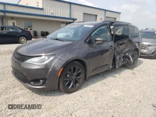 2018 Chrysler Pacifica Touring L Plus with VIN 2C4RC1EGXJR288935, listed as a Copart auction lot 59382215 with 82,275 mi miles and Salvage title. Bid and sale history available at DreamBid. Image 1.