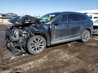 2018 Mazda CX-9 Signature with VIN JM3TCBEY9J0203220, listed as a Copart auction lot 46186315 with 0 mi miles and Salvage Title. Bid and sale history available at carsss.com. Image 1.