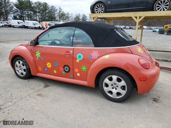 2003 Volkswagen New Beetle Convertible GLS with VIN 3VWCK21YX3M315197, listed as a Copart auction lot 47668815 with 133,827 mi miles and Salvage Title. Bid and sale history available at carsss.com. Image 2.