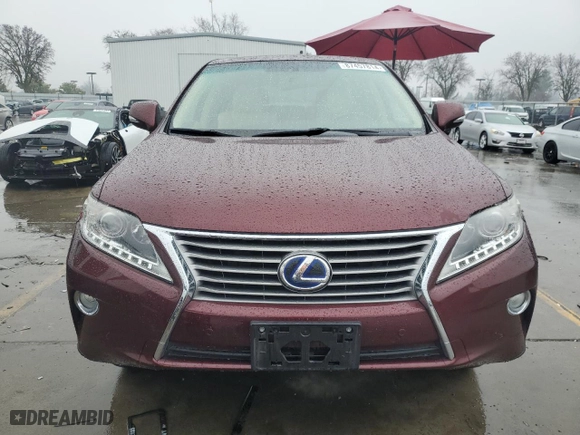 2013 Lexus RX 450h with VIN JTJZB1BA3D2008761, listed as a Copart auction lot 87457814 with 0 mi miles and Salvage Title. Bid and sale history available at carsss.com. Image 5.