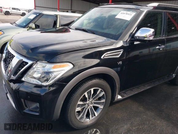 2018 Nissan Armada SL with VIN JN8AY2ND8JX000460, listed as a IAAI auction lot 41878921 with 143,454 mi miles and . Bid and sale history available at DreamBid. Image 18.