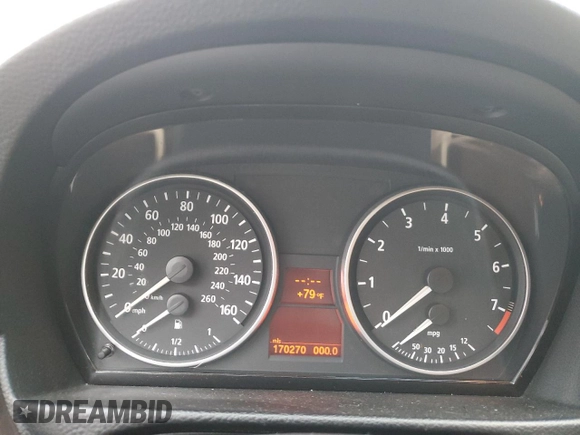 2006 BMW 3 Series 325i with VIN WBAVB13536KX66909, listed as a Copart auction lot 60811385 with 170,270 mi miles and Salvage title. Bid and sale history available at DreamBid. Image 9.