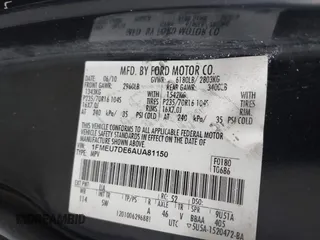 2010 Ford Explorer XLT с VIN 1FMEU7DE6AUA81150, выставлен на аукционе IAAI как лот 42612208 с пробегом 137 367 миль миль и . История ставок и продаж доступна на DreamBid. Изображение 9.