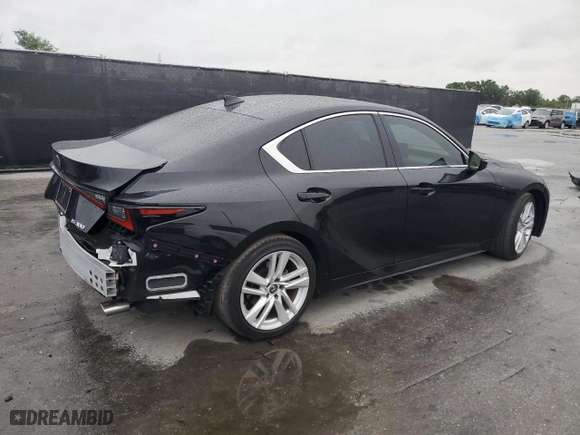 2023 Lexus IS with VIN JTHCA1D26P5123020, listed as a Copart auction lot 51958175 with 30,539 mi miles and Salvage Title. Bid and sale history available at carsss.com. Image 3.