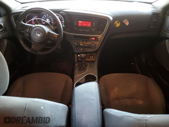 2015 Kia Optima LX with VIN KNAGM4A76F5589487, listed as a Copart auction lot 57791005 with 171,780 mi miles and Salvage title. Bid and sale history available at DreamBid. Image 8.